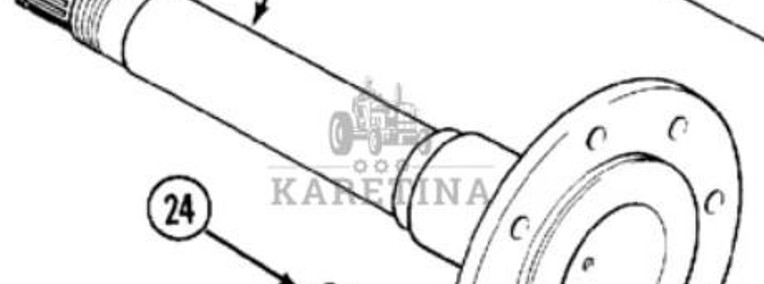 5120 CASE Maxxum MX 95 100 110 120 135 5120 Półoś Piasta Napędu Wałek 1341256C4-1