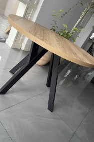 STÓŁ LOFT OKRĄGŁY  100/150 CM -2