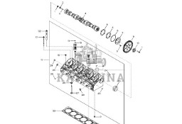 John Deere 9470RX - Głowica cylindra RE520563 (Silnik)