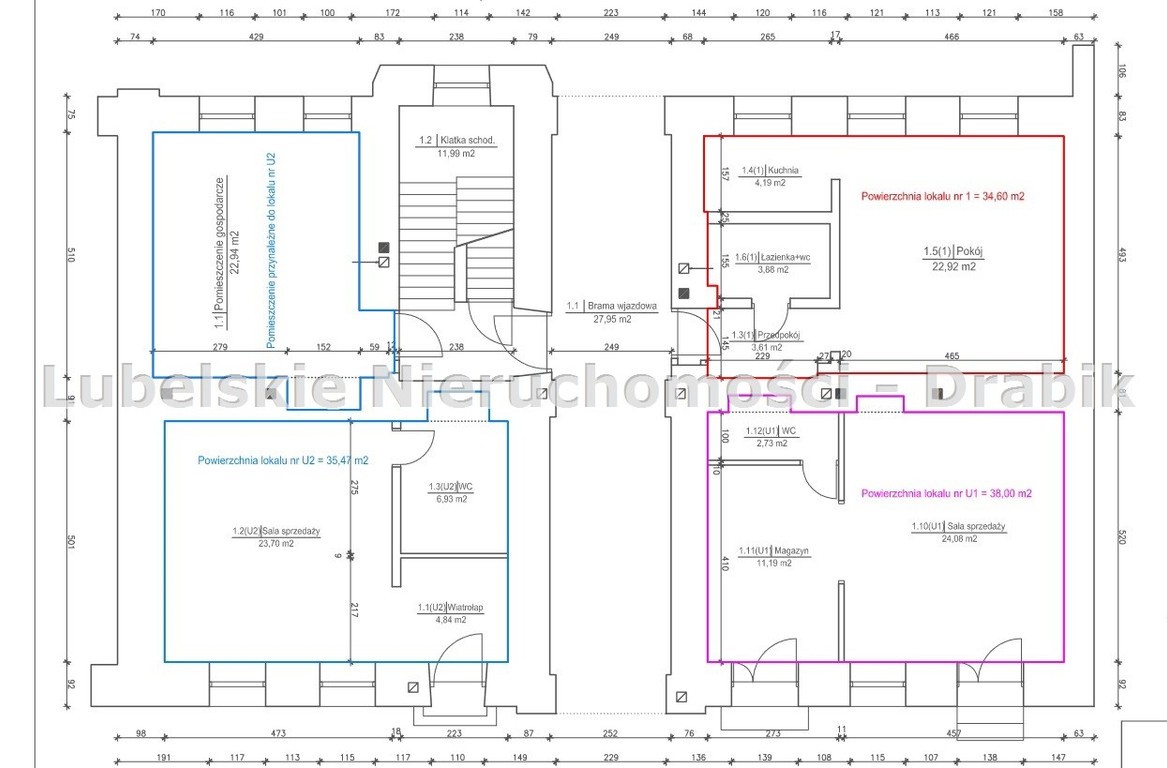 Kamienica 877,38 m² okolice Starego Miasta Lublin – pohled 4