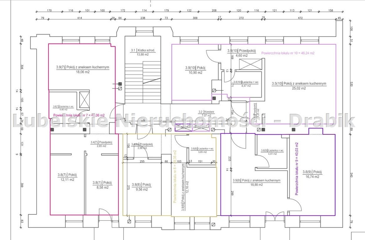 Kamienica 877,38 m² okolice Starego Miasta Lublin – pohled 6