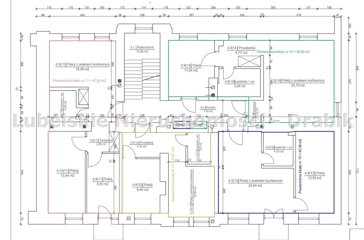 Kamienica 877,38 m² okolice Starego Miasta Lublin – další