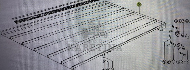 Półka Zwrotna Claas Mega 370-340 Nr kat. części 000 686 817 0 Nr kat. części 000 686 817 0-1