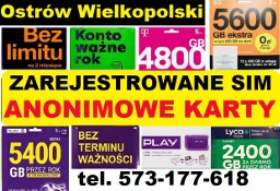 Zarejestrowane karty SIM polskie prepaid startery smartfona Ostrów Wielkopolski