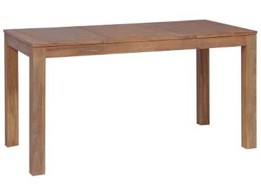 vidaXL Stół z drewna tekowego, naturalne wykończenie, 140x70x76 cm246952-1