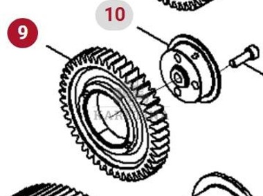 Fendt 936 Gen 7 Silnik D1556LE523 Koło Zębate Pośredniczące H218PF150065A CZĘŚCI-1