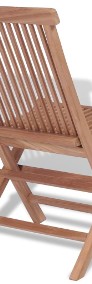 vidaXL Składane krzesła ogrodowe, 4 szt., lite drewno tekowe 43040-4