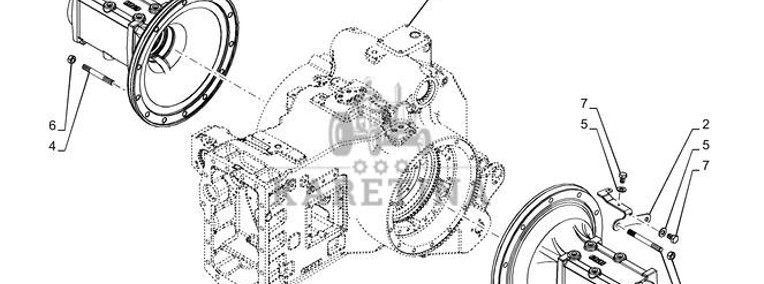 New Holland T6070 Pochwa mostu napedow 48025485-1