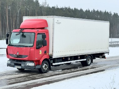 Renault MIDLUM 180 DXI Kontener 18 Euro Palet, Poduszki, EURO 5 Przebieg Udokumentowany , Automat , Winda, Kontener 18 Palet, Podusz-1