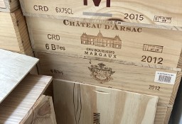 Francuskie drewniane skrzynki po winie - komplet 21 szt.
