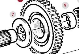 Fendt Favorit 514 Koło Zębate Walcowe CZĘŚCI 514100080081