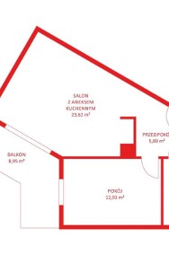 Mieszkanie, sprzedaż, 47.60, Gdynia, Dąbrowa-2