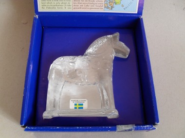 Koń Kryształowy Lindshammar Sweden Dalecarlia Horse Dalahästen-1