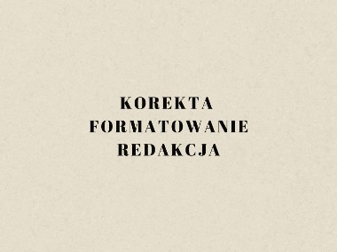 Korekta tekstu redakcja redagowanie formatowanie MS Word -1