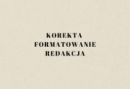 Korekta tekstu redakcja redagowanie formatowanie MS Word 