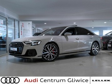 Audi S8 IV (D5) Quattro CyfrowyMatrix SkrętnaOŚ Dociąg B&O HUD Panorama Kam360 AktTemp