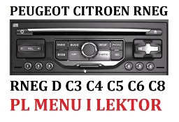 Polskie menu polski lektor Citroen C3, C4, C5, C6, C8 RNEG MyWay mapa NOWOŚĆ
