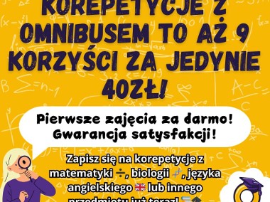 Korepetycje z matematyki, biologii i języka angielskiego z Omnibusem!-1