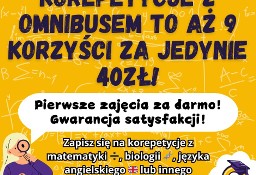 Korepetycje z matematyki, biologii i języka angielskiego z Omnibusem!