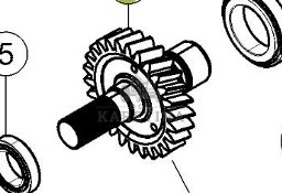 Claas Axion 870 Wałek Przekładni Skrzyni Biegów 0011707040 0011706720 00 1170 704 0 00 1170 672 0