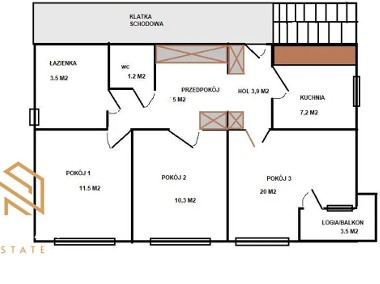 66 m2  /3  pokoje/ garaż-1