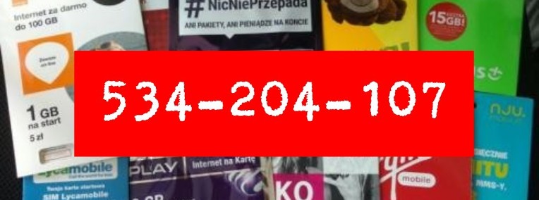 BIAŁYSTOK KARTY SIM 20 złotych Zarejestrowane karty ! Zagraniczne karty sim -1