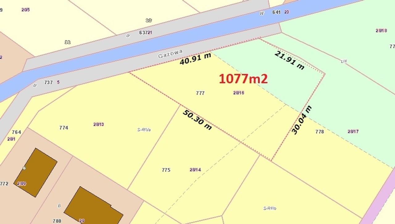 Budowlane Sobótka ul. Gazowa 1077 m² z mediami - Widok 4