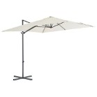 vidaXL Parasol wiszący ze stalowym słupkiem, 250x250 cm, piaskowy