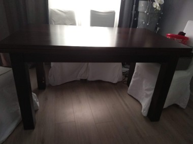 Drewniane meble: stół rozkładany+duża komoda+stolik kawowy(+6 krzeseł gratis)-1