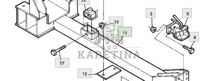 John Deere 9780CTS 9780i CTS 2005rok Zaczep AH158268-1