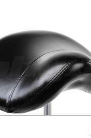 Hoker krzesło siodłowe kosmetyczne obrotowe czarne-2