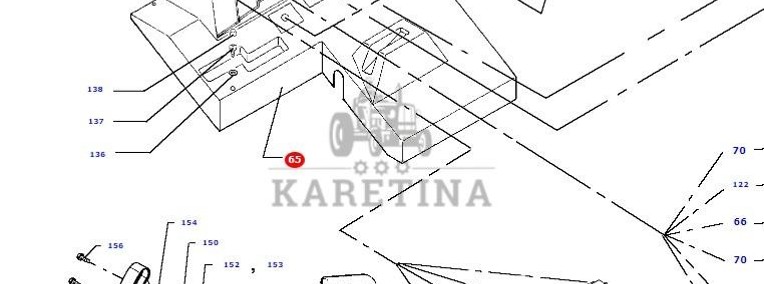 Massey Fergusson MF 30 32 - osłona panelu sterującego D28981305-1