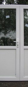 nowe PCV drzwi 150x210 w kolorze białym, długa szyba panel-3