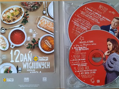 12 dań wigilijnych DVD, 12 kolędCD , 12 przepisów Książeczka, -2