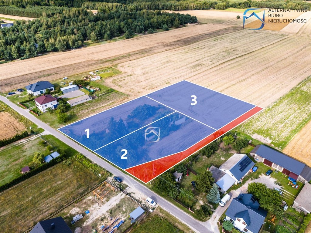 Trzy działki budowlane w Serniki Kolonia - Widok 2