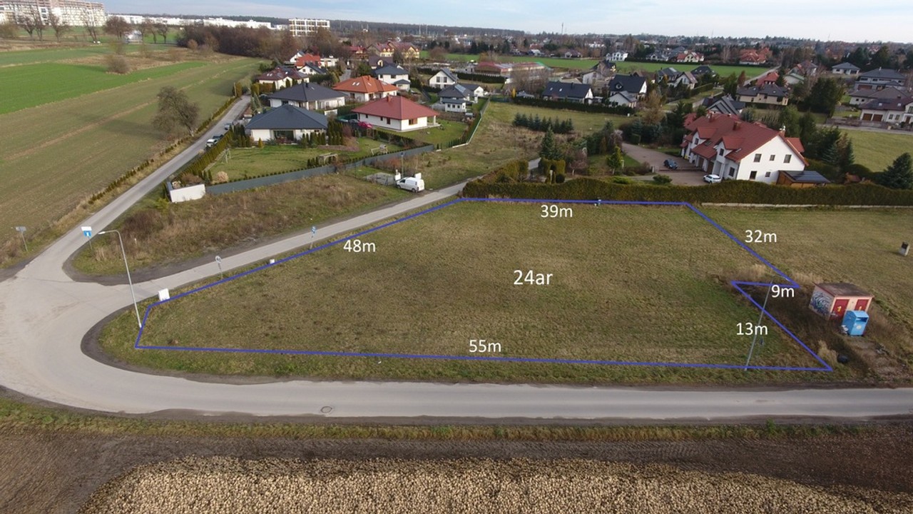 Kalinówka, 23ar, budowlana, media - Widok 2