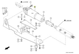 Claas Jaguar 970 - corncracker - silnik przekładni przestawiania szczeliny 0000155344