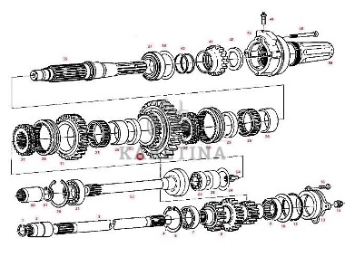 Fendt Farmer 307 308 309 310 311 312 - koło zębate WOM 33z. 312100222020-2