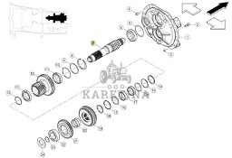 Claas Arion 630 - skrzynia biegów - obudowa wałka atakującego 6005031575
