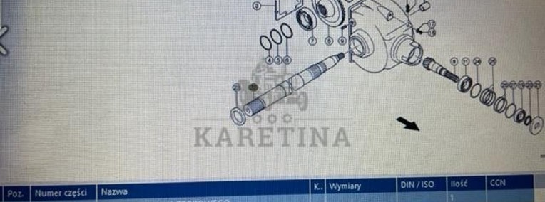 Claas Variant walek przekładni 0008513410-1