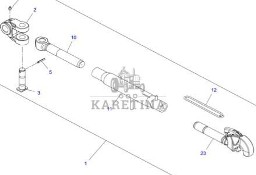 Fendt Vario 1038 1042 1046 1050 GEN 3 Cięgno Górne G530871205071 F530871205080 F530871205070