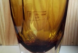 Wazon szkło sommerso amber mid-century