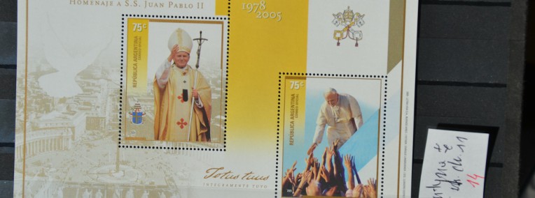 Papież Jan Paweł II Argentyna ** Wg Ks Chrostowskiego 11 bl 5-1