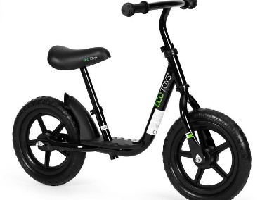 Rowerek rower biegowy z podestem ECOTOYS czarny-1
