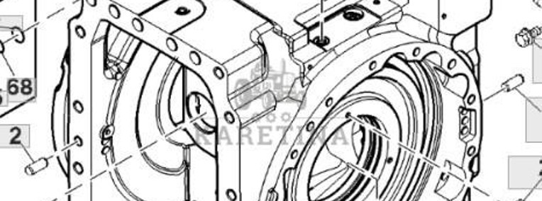 John Deere 8345R Obudowa Dyfru Dyferencjału Napędu CZĘŚCI RE245421 RE252959-1