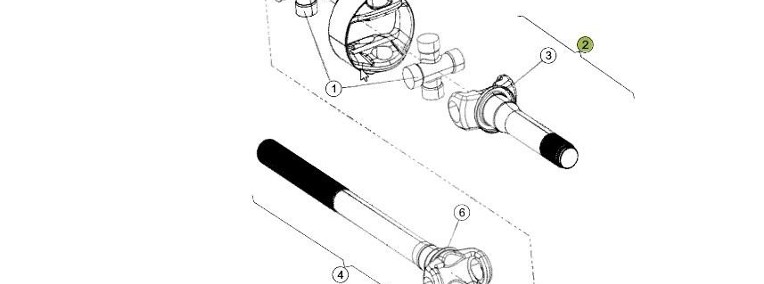 Claas Xerion 4000 - mechanizm róźnicowy dyferencjał - oś wtykana 0014996660-1