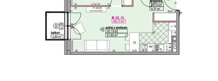 Nowe 2pokojowe mieszkanie w centrum Pelplina-1