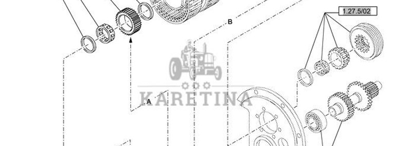 New Holland T6010 Kolo zebate napedz 87396940-1