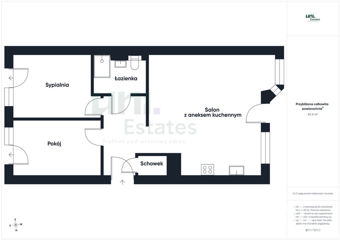 3 Pokoje l 2 Tarasy l 65,8 m² I Od zaraz I Okazja - Widok 2