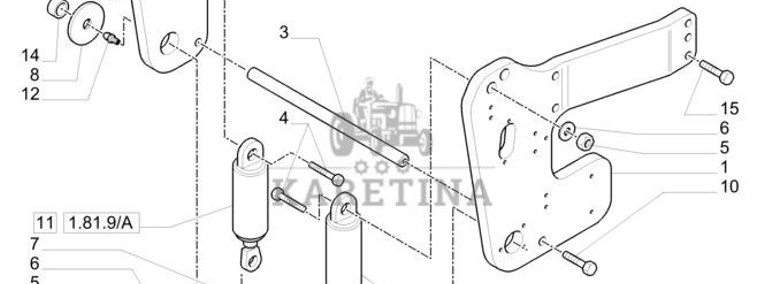 New Holland T6010 Wspornik 47133191-1